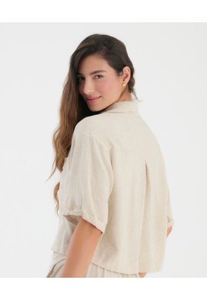 Camisa Con Botones Ideal Para El Verano Natural ST Even 99687