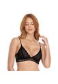 Bralette Tipo Top Silueta Triangular En Encaje Negro ST Even 46156 de St Even