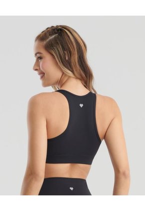 Top Deportivo Con Copas Cierre Frontal Negro ST Even 68156