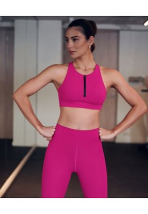 Top Deportivo Con Copas Cierre Frontal Fucsia ST Even 68156