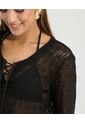 Vestido Corto En Malla Manga Larga Negro St Even 900147 de St Even