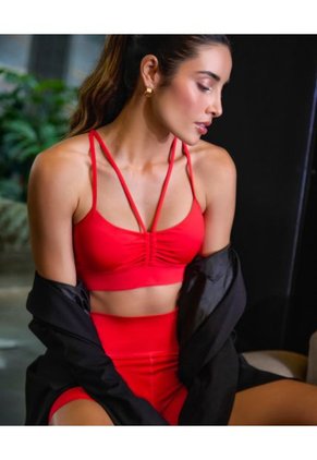 Short Deportivo Tipo Ciclista Largo Medio Rojo Escarlata ST Even 68204