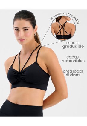 Top Deportivo Copas Internas Removibles Negro ST Even 68206