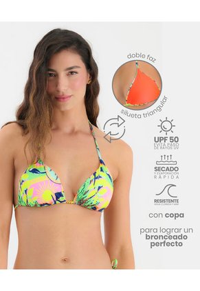 Top De Baño Doble Faz Estampado Cop Copa Est Amor Tropical ST Even 99649