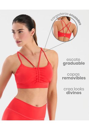 Top Deportivo Copas Internas Removibles Rojo Escarlata ST Even 68206