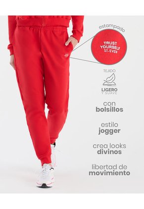 Sudadera Deportiva Tipo Jogger Bota Recta Rojo ST Even 68298