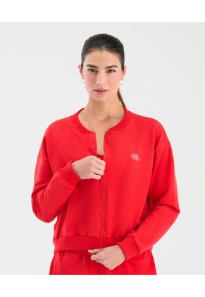 Chaqueta Deportiva Silueta Ancha Rojo ST Even 68297