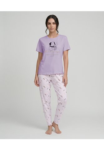 Pijama Pantalón Jogger Con Camiseta Manga Corta Para Mujer | St. Even St Even