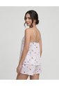 Pijama Short Con Blusa Escote En V Y Tiras Ajustables | St. Even de St Even