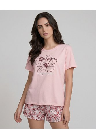 Pijama Short Con Camiseta Manga Corta Para Mujer | St. Even St Even