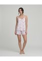 Pijama Short Con Blusa Escote En V Y Tiras Ajustables | St. Even de St Even