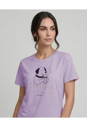 Pijama Pantalón Jogger Con Camiseta Manga Corta Para Mujer | St. Even