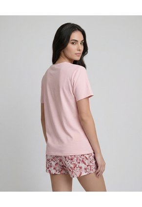 Pijama Short Con Camiseta Manga Corta Para Mujer | St. Even