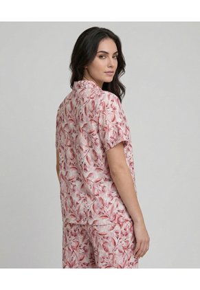 Pijama Pantalón Con Camisa Manga Corta Para Mujer | St. Even