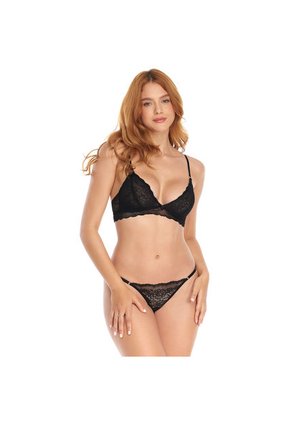 Brasilera Descaderada Con Graduadores En Encaje Negro ST Even 47641