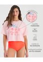 Camiseta Silueta Holgada Suave Y Ligera Rosado ST Even 99757 de St Even