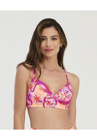 Top De Baño Con Copas Fijas Estamp Naranja Neon ST Even 99620 St Even