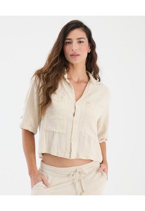 Camisa Con Botones Ideal Para El Verano Natural ST Even 99687