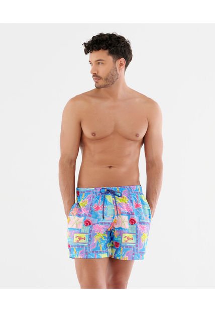 Pantaloneta De Baño Semi Ajustada Cintura Elástica Estampado ST Even 28426