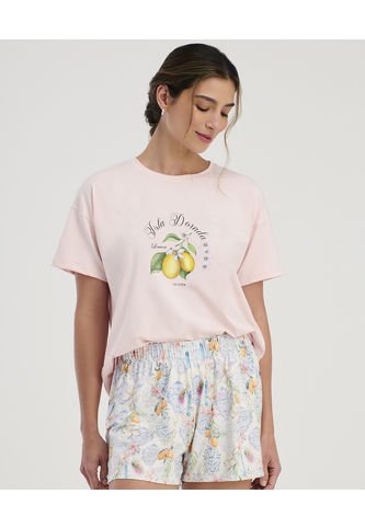 Pijama De Short Manga Corta Estam Mediterraneo ST Even 18654 St Even