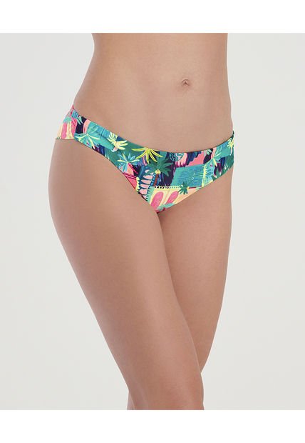 Panty De Baño Doble Faz Semidescaderado Corte Anatómico Est Palmeras ST Even 99602