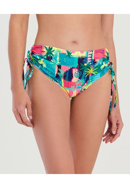 Panty De Baño Doble Faz Recogido Lateral Est Palmeras ST Even 99612