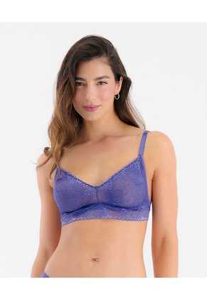 Bralette Triangular En Encaje Elástico En Base Iris Bloom ST Even 49256