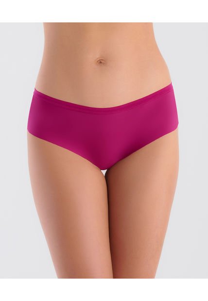 Cachetero Semidescaderado Corte Anatómico Elástico Delgado Fucsia ST Even 49394
