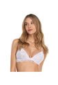 Bralette Tipo Top Silueta Triangular En Encaje Blanco ST Even 46156 de St Even