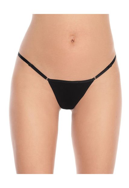 Brasilera Semidescaderado Ajuste Graduable Elástico Plano Negro ST Even 44971