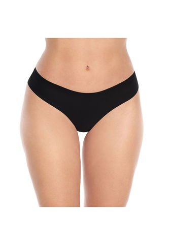 Brasilera Invisible Elástico Ultradelgado En Microfibra Negro ST Even 43571 St Even