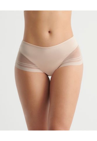 Cachetero Semidescaderado Detalle En Tul Elástico En La Cintura Natural ST Even 49094 St Even