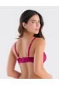 Bralette Triangular En Encaje Elástico En Base Fucsia ST Even 49256 de St Even