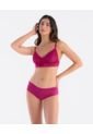 Bralette Triangular En Encaje Elástico En Base Fucsia ST Even 49256 de St Even