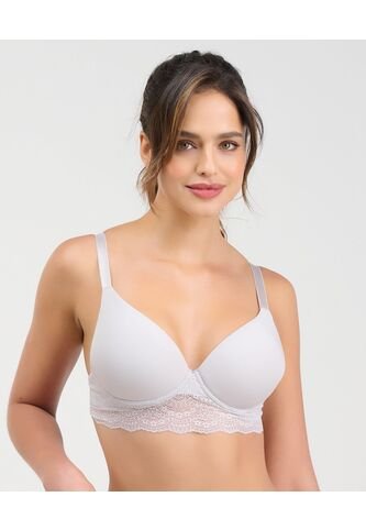 Brasier Realce Medio Escote Profundo Gris St Even 49570 St Even