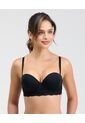 Brasier Extra Realce Encaje En La Base Negro St Even 49560 de St Even