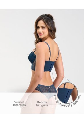 Brasier Realce Medio Con Varilla Azul Noche St Even 49585