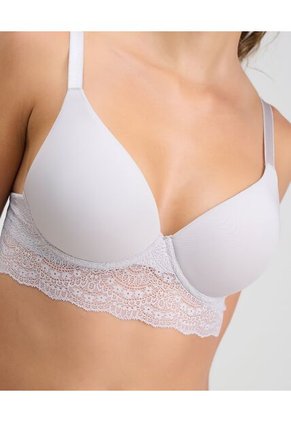 Brasier Realce Medio Escote Profundo Gris St Even 49570