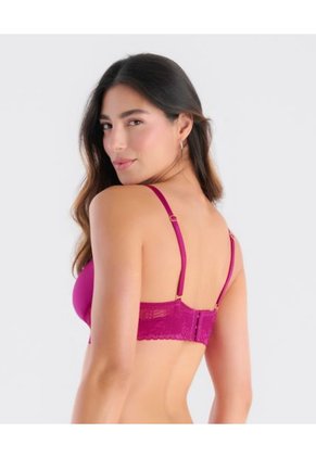 Brasier Realce Natural Copa Lisa Sin Varilla Fucsia ST Even 49280