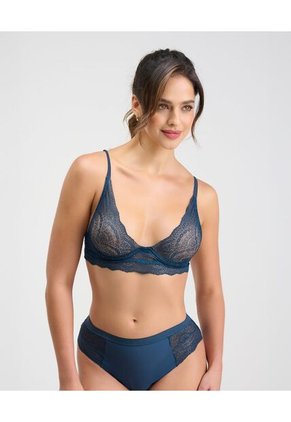 Bralette Silueta Triangular Arco Interno Azul Noche St Even 49606