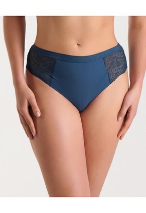 Cachetero Laterales En Encaje Azul Noche ST Even 49604