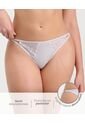 Panty Semidescaderado Con Detalles En Encaje Gris St Even 49572 de St Even