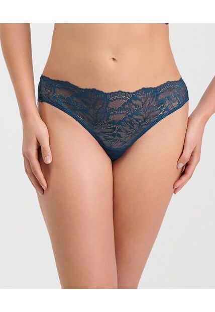 Cachetero Semidescaderado En Encaje Azul Noche St Even 49584