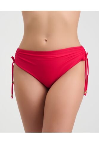 Panty De Baño Tiro Alto Recogido Lateral Rojo St Even  99942 St Even