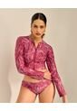 Panty De Baño Tiro Medio Estampado Fucsia St Even  99954 de St Even