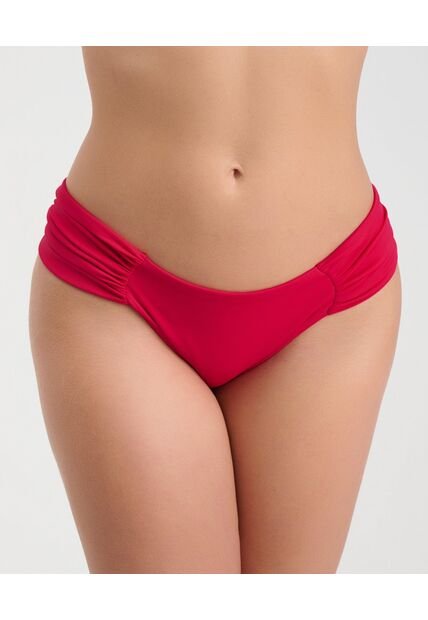 Panty De Baño Semidescaderado Recogidos Laterales Rojo St Even 99952