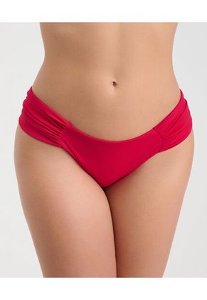 Panty De Baño Semidescaderado Recogidos Laterales Rojo St Even 99952