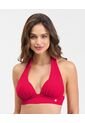 Top De Baño Tipo Healter Con Copas Anudado En Cuello Rojo St Even  99948 de St Even
