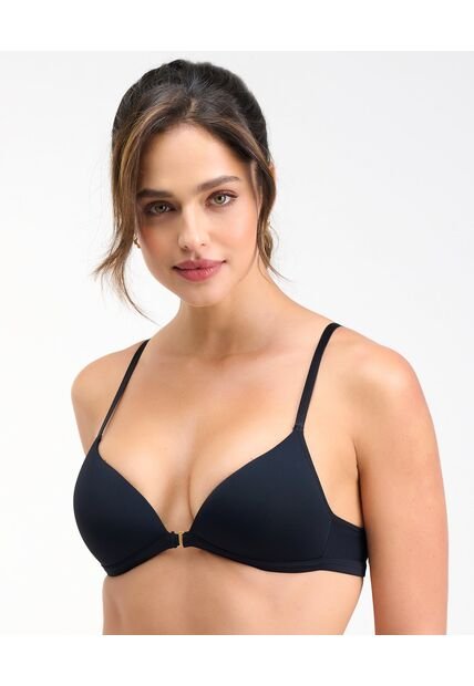 Brasier Realce Natural Abrochadura Frontal Negro St Even 49590