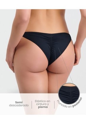 Panty Semidescaderado Detalles En Encaje Negro St Even 49572